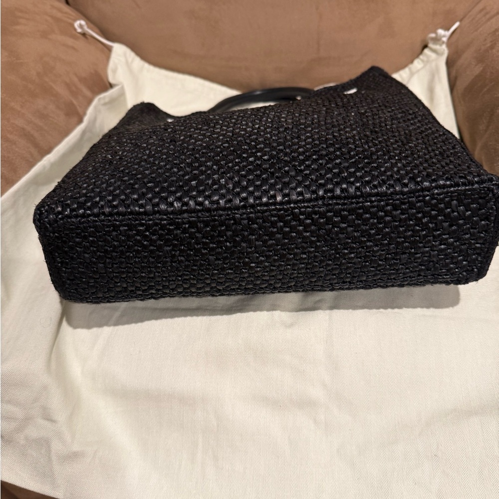 Loewe Standard Tote 2-Way Raffia Black With Dustbag - Picture 7 of 7